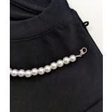 パールリボン付き半袖ロゴTシャツ チャーム付き クルーネック | Riff | 詳細画像23 