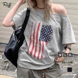 星条旗Tシャツ プリントT ロゴ | Riff | 詳細画像1 