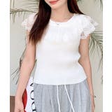 オフショルレースフリルトップス 2WAY フレンチスリーブ | Riff | 詳細画像19 