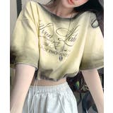 スプレー加工裾ドロストロゴプリントTシャツ ワンショル 英字プリント | Riff | 詳細画像9 