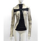 クロス切り替えロングTシャツ ロンT タイダイ | Riff | 詳細画像7 