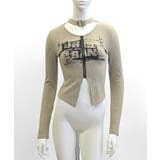 ネックベルトフロントジップ長袖トップス チョーカー プリント | Riff | 詳細画像18 