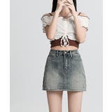 デニムミニスカート インナーパンツ付き スカパン | Riff | 詳細画像13 