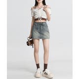 デニムミニスカート インナーパンツ付き スカパン | Riff | 詳細画像15 