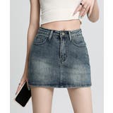 デニムミニスカート インナーパンツ付き スカパン | Riff | 詳細画像2 