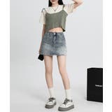 デニムミニスカート インナーパンツ付き スカパン | Riff | 詳細画像22 