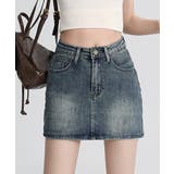 デニムミニスカート インナーパンツ付き スカパン | Riff | 詳細画像3 