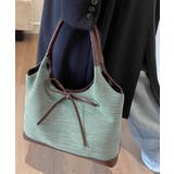 異素材切り替えトートバッグ リボン ハンドバッグ | Riff | 詳細画像17