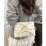 アイボリー | フロントリボンショルダーバッグ チェーンバッグ クラッチバッグ | Riff