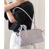 パープル | レースリボンショルダーバッグ トートバッグ ハンドバッグ | Riff