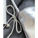 パールリボンチャーム付きショルダーバッグ トートバッグ ハンドバッグ | Riff | 詳細画像12