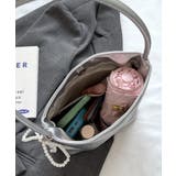 パールリボンチャーム付きショルダーバッグ トートバッグ ハンドバッグ | Riff | 詳細画像13