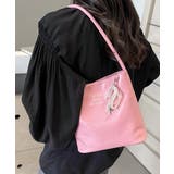 パールリボンチャーム付きショルダーバッグ トートバッグ ハンドバッグ | Riff | 詳細画像15