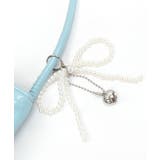 パールリボンチャーム付きショルダーバッグ トートバッグ ハンドバッグ | Riff | 詳細画像33