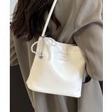 パールリボンチャーム付きショルダーバッグ トートバッグ ハンドバッグ | Riff | 詳細画像7