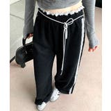 ウエストサイドレースワイドパンツ サイド刺繍 イージーパンツ | Riff | 詳細画像11 