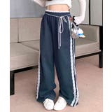 ウエストサイドレースワイドパンツ サイド刺繍 イージーパンツ | Riff | 詳細画像14 