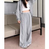 ウエストサイドレースワイドパンツ サイド刺繍 イージーパンツ | Riff | 詳細画像4 