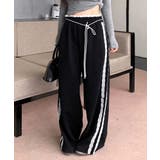 ウエストサイドレースワイドパンツ サイド刺繍 イージーパンツ | Riff | 詳細画像8 