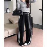 ウエストサイドレースワイドパンツ サイド刺繍 イージーパンツ | Riff | 詳細画像9 