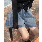 フレアデニムショートパンツ カットオフ 切りっぱなし | Riff | 詳細画像15 