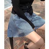 フレアデニムショートパンツ カットオフ 切りっぱなし | Riff | 詳細画像16 