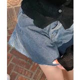 フレアデニムショートパンツ カットオフ 切りっぱなし | Riff | 詳細画像17 