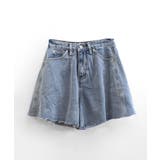 フレアデニムショートパンツ カットオフ 切りっぱなし | Riff | 詳細画像19 