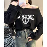 ロゴプリントオフショルトレーナー ショート丈 クロップド丈 | Riff | 詳細画像24