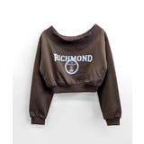 ロゴプリントオフショルトレーナー ショート丈 クロップド丈 | Riff | 詳細画像29