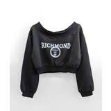 ロゴプリントオフショルトレーナー ショート丈 クロップド丈 | Riff | 詳細画像31