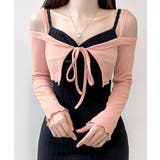 オフショルカーディガン ショート丈 リボン | Riff | 詳細画像12 