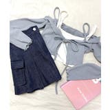 オフショルカーディガン ショート丈 リボン | Riff | 詳細画像21 