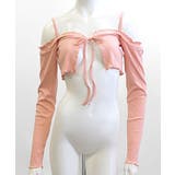 オフショルカーディガン ショート丈 リボン | Riff | 詳細画像24 