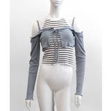 オフショルカーディガン ショート丈 リボン | Riff | 詳細画像26 