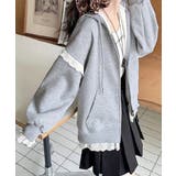 レースジップパーカー オーバーサイズ ビッグサイズ | Riff | 詳細画像10 