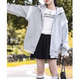 レースジップパーカー オーバーサイズ ビッグサイズ | Riff | 詳細画像4 