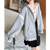 レースジップパーカー オーバーサイズ ビッグサイズ | Riff | 詳細画像9 