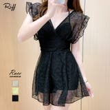 レースワンピース水着 カシュクール フリル | Riff | 詳細画像1 