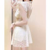 レースワンピース水着 カシュクール フリル | Riff | 詳細画像4 