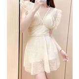 レースワンピース水着 カシュクール フリル | Riff | 詳細画像6 