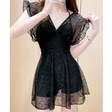 レースワンピース水着 カシュクール フリル | Riff | 詳細画像8 