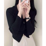 ダブルジップトップス リブニット カーディガン | Riff | 詳細画像13 