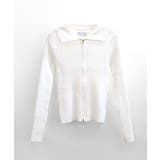 ダブルジップトップス リブニット カーディガン | Riff | 詳細画像17 