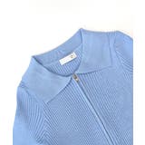 ダブルジップトップス リブニット カーディガン | Riff | 詳細画像23 