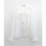 フリルシアーリボンブラウス ボウタイ ラッフルフリル | Riff | 詳細画像20 