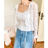 フリルレースカーディガン ショート丈 リボン | Riff | 詳細画像17 