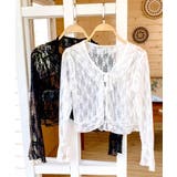 フリルレースカーディガン ショート丈 リボン | Riff | 詳細画像2 