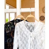 フリルレースカーディガン ショート丈 リボン | Riff | 詳細画像3 