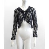 フリルレースカーディガン ショート丈 リボン | Riff | 詳細画像36 